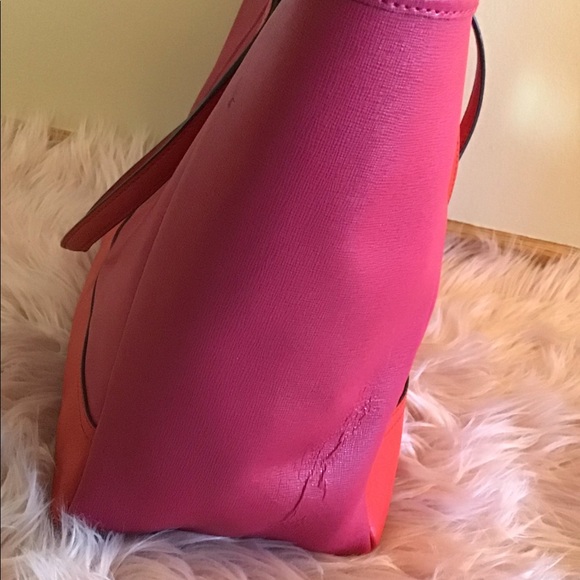 Coach City Hot Pink & Red Tote - Picture 6 of 6